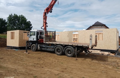 Modulový dům Hrubá stavba 3