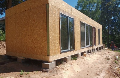 Modulový dům Hrubá stavba 2